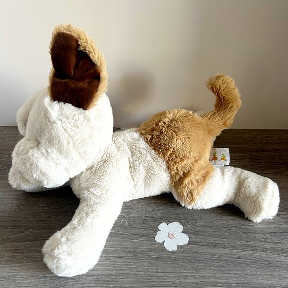 BUNNIES by the BAY 13" Plush NIBBLE Dog Skipit Floppy White Tan Brown Stuffed - Picture 1 of 6
